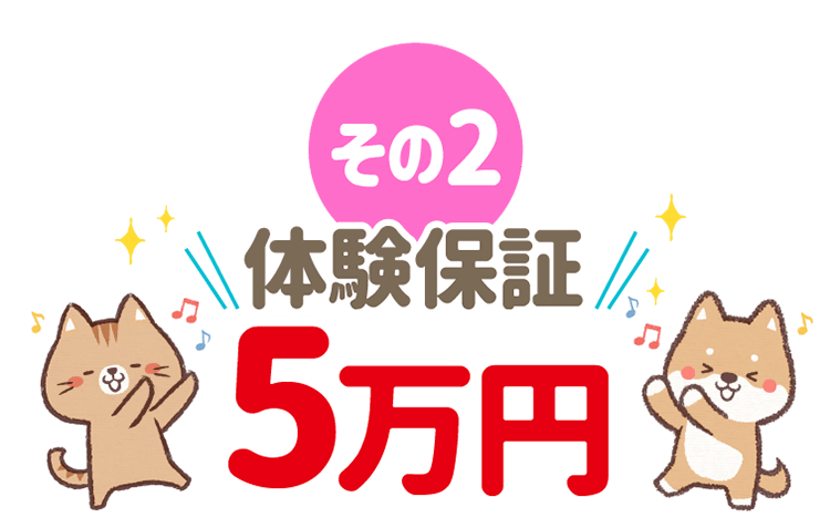 その２ 体験保証5万円